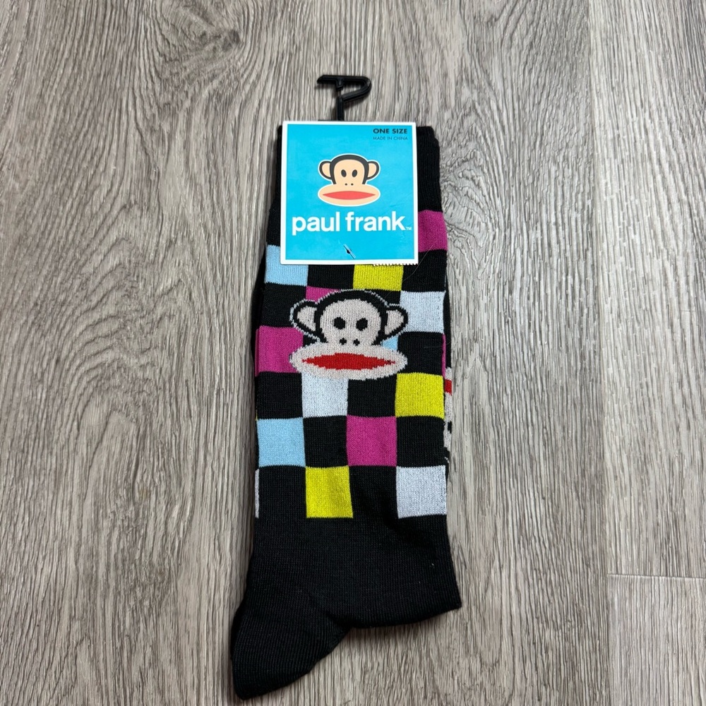 Paul Frank Julius Colorblock Crew Socks Size 9-13 NWT